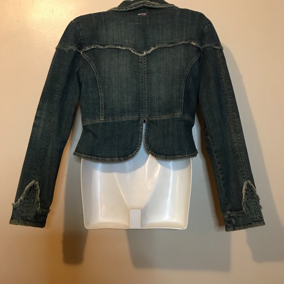 Womens Academics Designer Blue Jean Jacket ( Vintage) Sz XL/TG - Picture 2 of 8